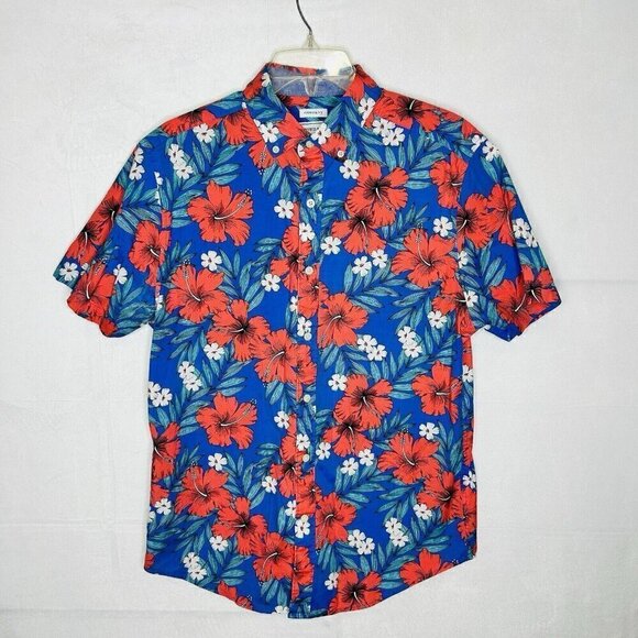 crown & ivy Other - Crown & Ivy Mens Button Down Shirt Sz M Short Sleeve Hawaiian Tropical